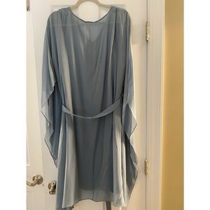 New with tags silk sheer caftan dress